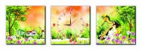 Đồng Hồ Tranh BỘ 3 CẢNH ĐẸP